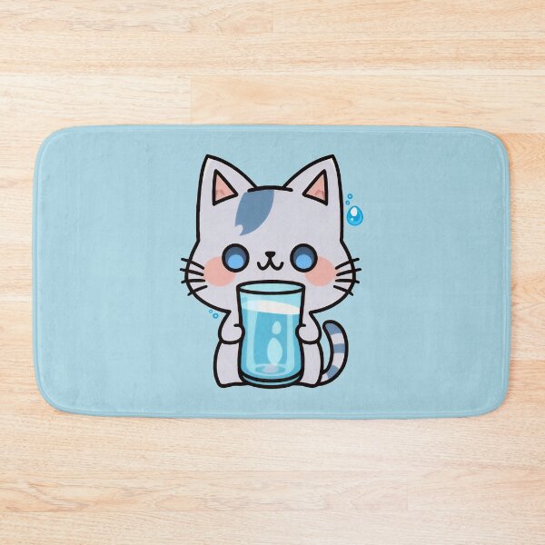 Item preview, Water Bottle Kitty | Water Flask Cat | Kawaii Chibi Anime Cats | Hydro Cats 003 designed and sold by Catcosm.