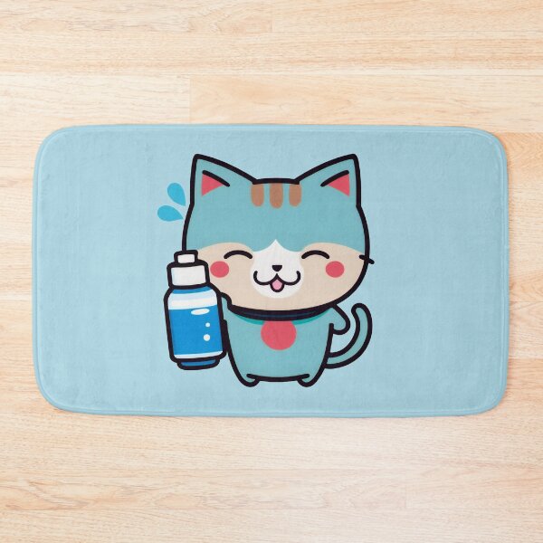 Item preview, Water Bottle Kitty | Water Flask Cat | Kawaii Chibi Anime Cats | Hydro Cats 002 designed and sold by Catcosm.