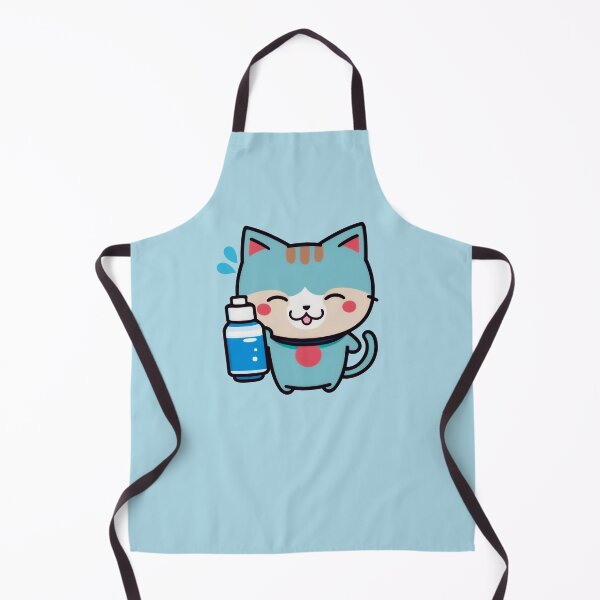 Artikelvorschau, Wasserflasche Kitty | Wasserflasche Katze | Kawaii Chibi Anime-Katzen | Hydrokatzen 002 entworfen und verkauft von Catcosm.