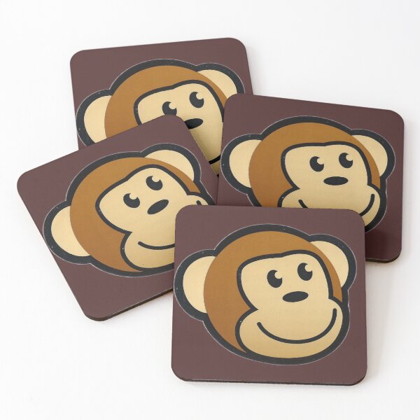 Item preview, Smiling monkey face wild art  designed and sold by S888.