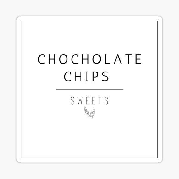 Item preview, chocolate chips designed and sold by YusraAiman.