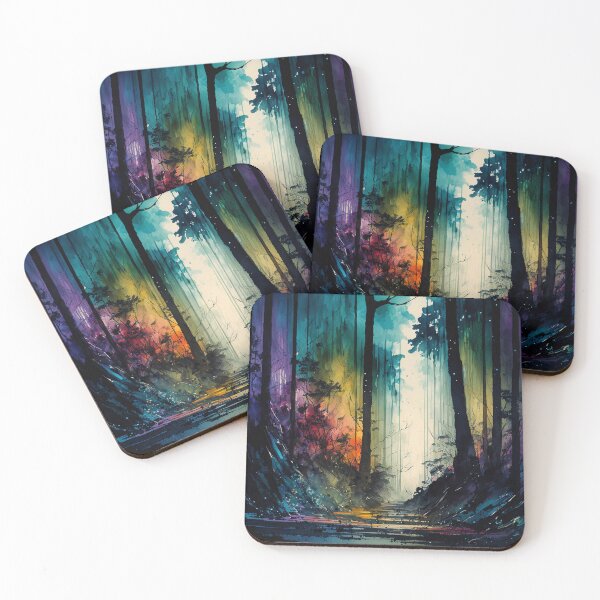 Artikelvorschau, Lebhafter Scifi-Wald - Midjourney entworfen und verkauft von BehindCoffee Co.