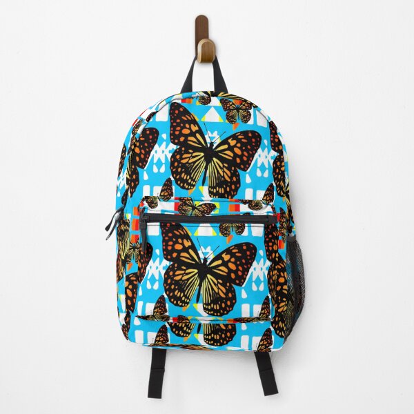 Item preview, Sky Blue / White / Fire Color Native Butterfly Blanket Print designed and sold by JMWCD.