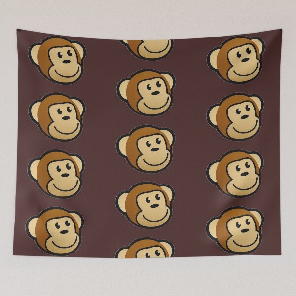 Item preview, Smiling monkey face wild art  designed and sold by S888.