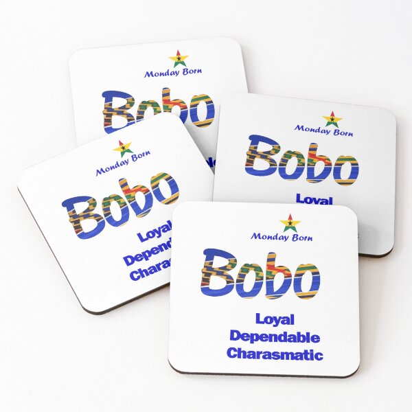 Item preview, Monday Born Ghanaian Male Name 'Bobo' in Blue designed and sold by WhoWeAre.