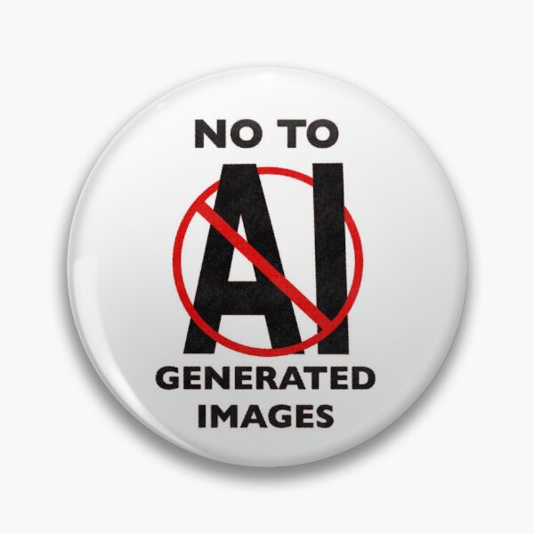 Item preview, No To AI Generated Images designed and sold by SirtuinShop.
