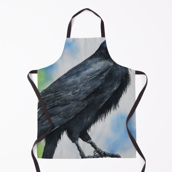 Artikelvorschau, Crow highly detailed watercolor painting entworfen und verkauft von DrawItOnce.