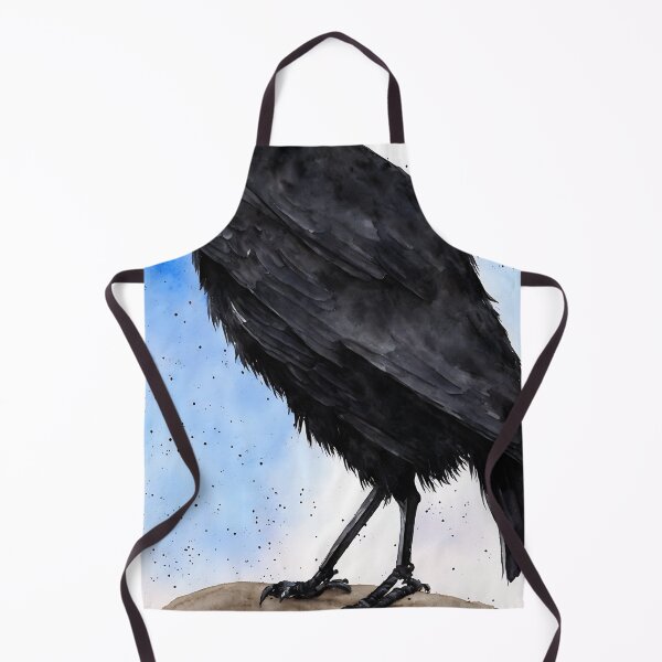 Artikelvorschau, Crow highly detailed watercolor painting entworfen und verkauft von DrawItOnce.