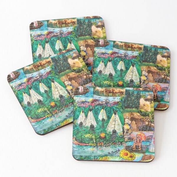 Item preview, Western Native America Primitive Montage designed and sold by Mizjean.