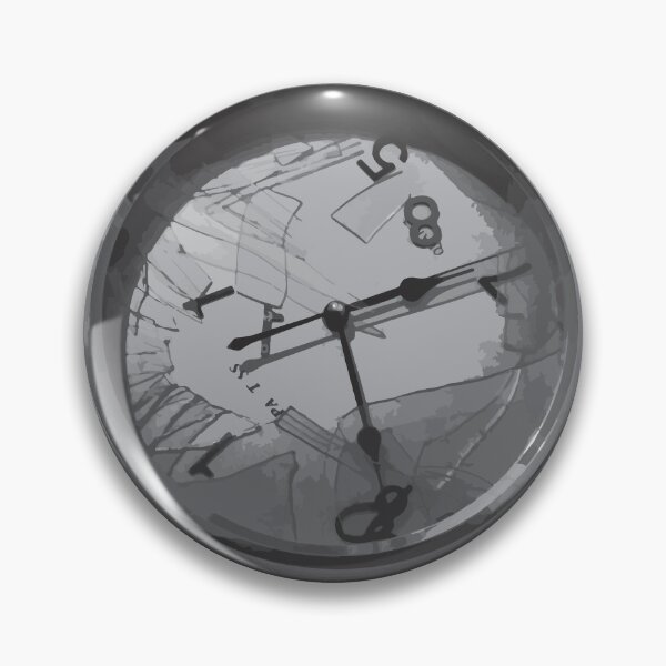 Item preview, Broken clock - monochrome composition designed and sold by WRECZ.