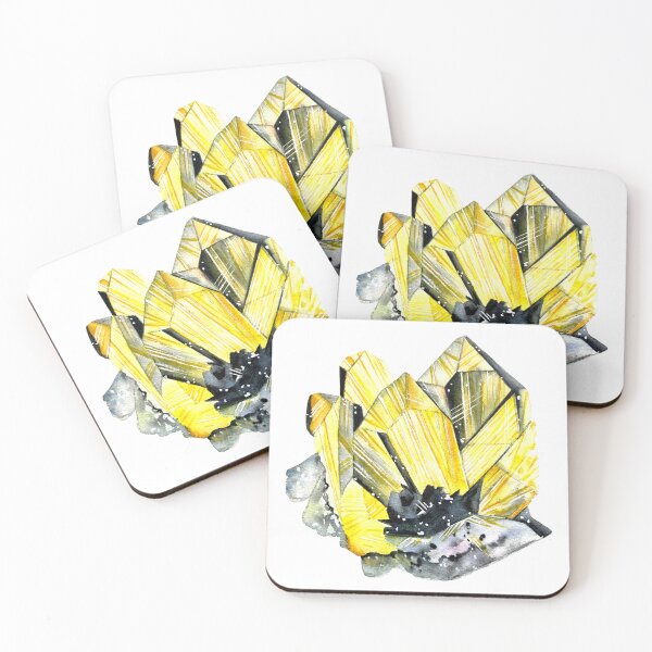 Item preview, Watercolor painting of Yellow Tourmaline designed and sold by KatasArt.