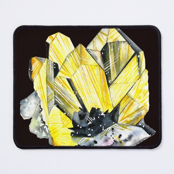 Item preview, Watercolor painting of Yellow Tourmaline designed and sold by KatasArt.