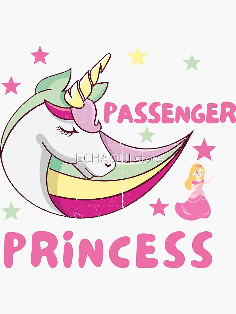Sticker for Sale mit Passagier Prinzessin rosa Auto Spiegel