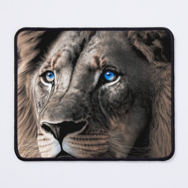 Item preview, Lion with blue eyes designed and sold by ai1art.