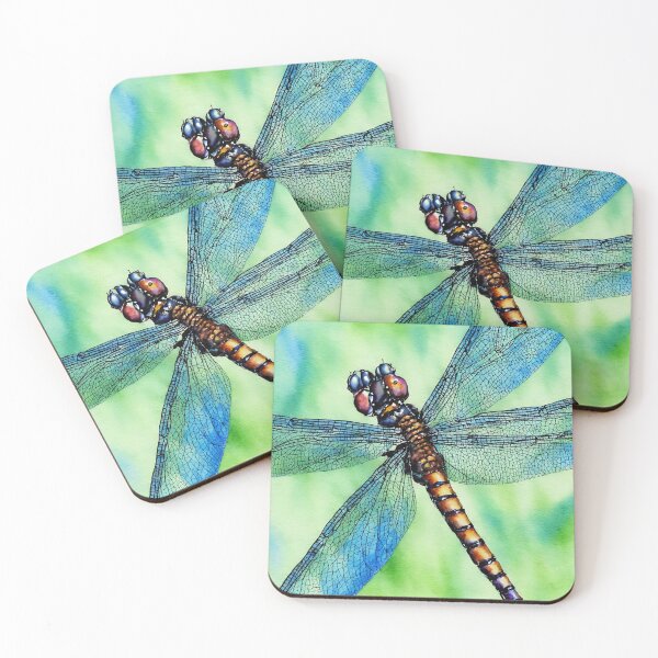Artikelvorschau, Dragonfly highly detailed watercolor painting entworfen und verkauft von DrawItOnce.