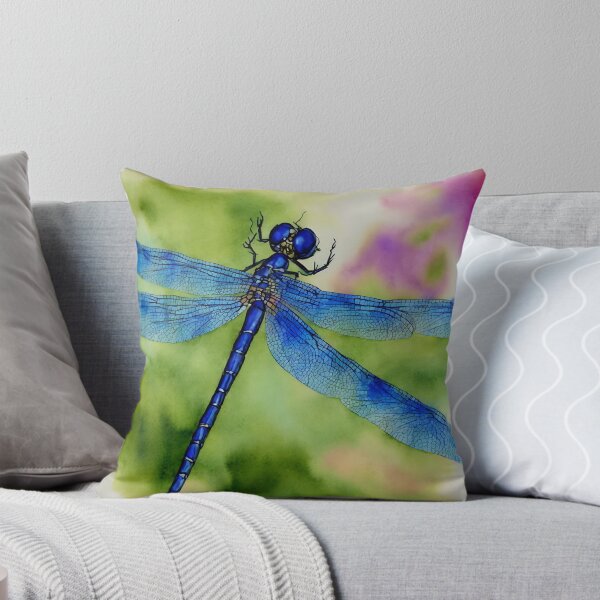Artikelvorschau, Dragonfly highly detailed watercolor painting entworfen und verkauft von DrawItOnce.