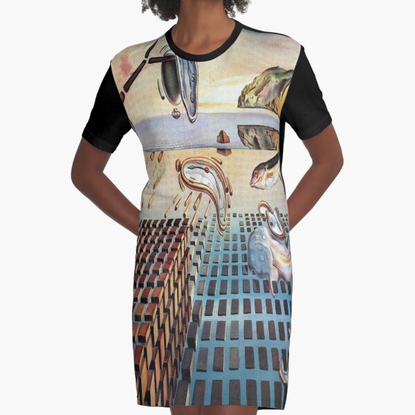 The Disintegration of the Persistence of Memory-Salvador Dalí Graphic T-Shirt Dress