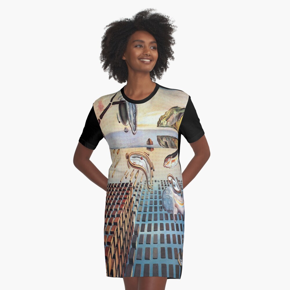 The Disintegration of the Persistence of Memory-Salvador Dalí Graphic T-Shirt Dress