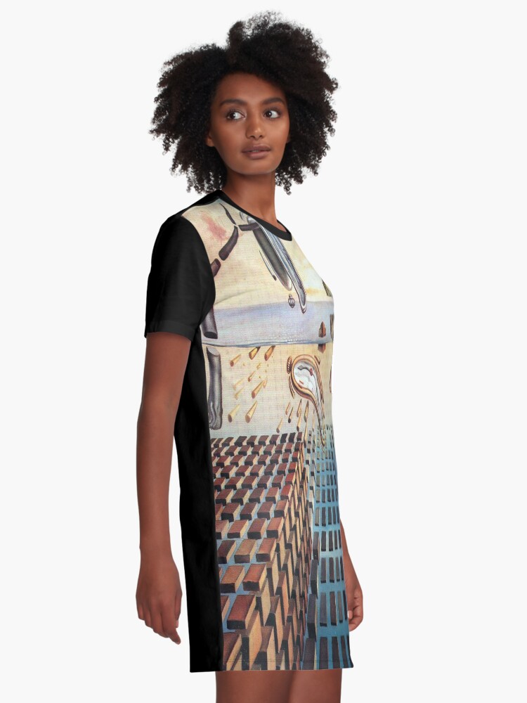 Alternate view of The Disintegration of the Persistence of Memory-Salvador Dalí Graphic T-Shirt Dress