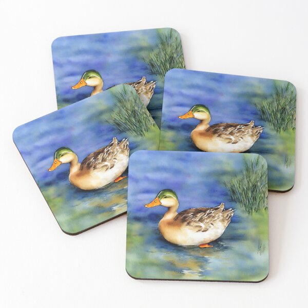 Artikelvorschau, Duck highly detailed watercolor painting entworfen und verkauft von DrawItOnce.
