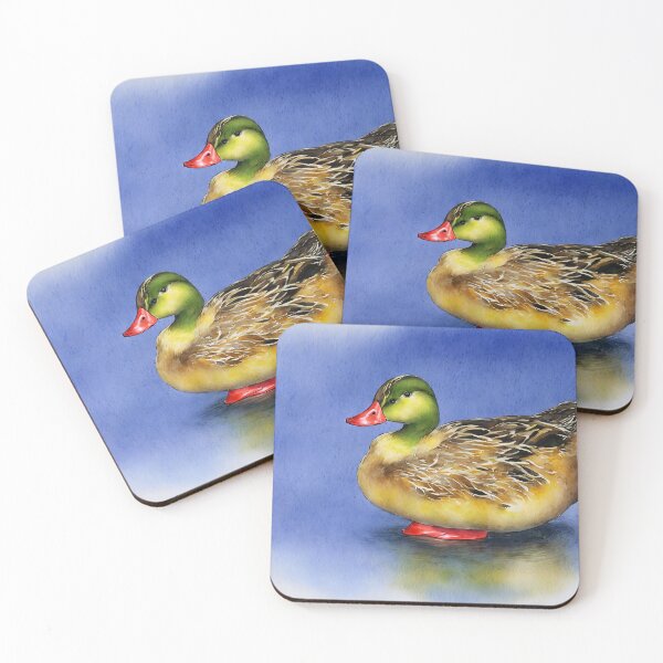 Artikelvorschau, Duck highly detailed watercolor painting entworfen und verkauft von DrawItOnce.