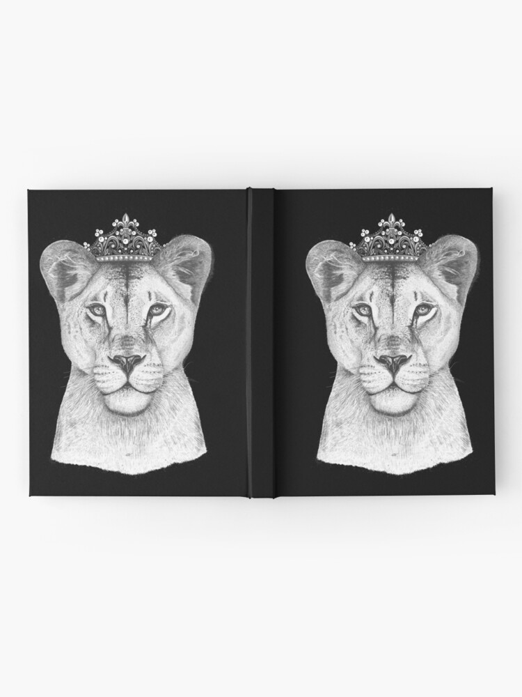 Alternate view of The Queen on black Hardcover Journal