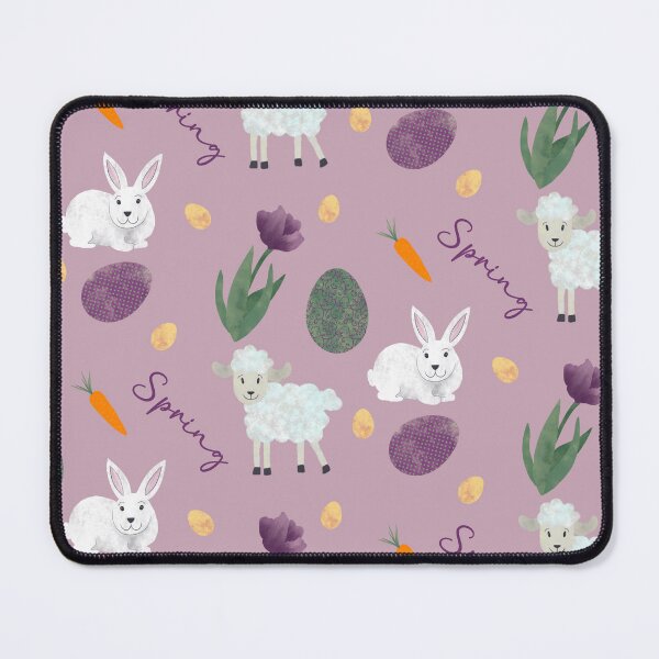 Item preview, Spring Easter Bunny Sheep Seamless Pattern designed and sold by Cedarrue.