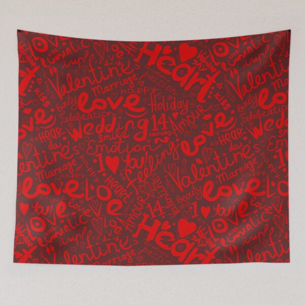 Item preview, Love with hearts seamless designed and sold by obinsuma.