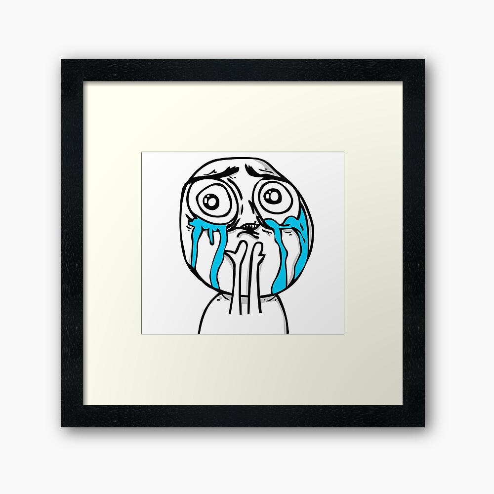 Crying Troll Face Art Prints for Sale