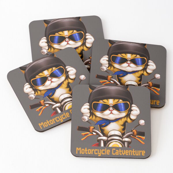 Item preview, Motorcycle Catventure - Funny Ginger Cat on a Motorcycle designed and sold by LV-creator.