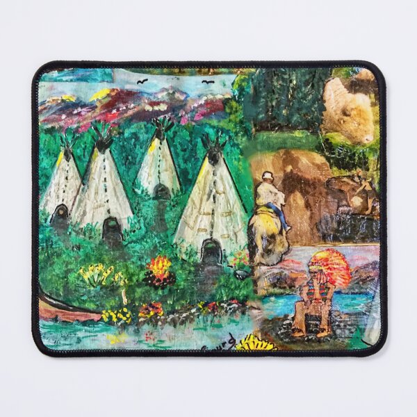 Item preview, Western Native America Primitive Montage designed and sold by Mizjean.