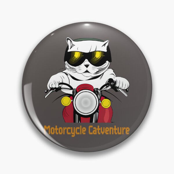 Item preview, Motorcycle Catventure - Funny white cat on a red motorcycle designed and sold by LV-creator.
