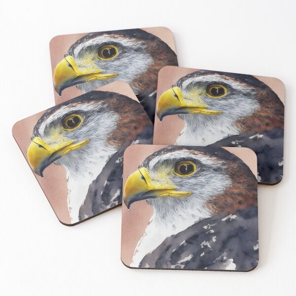 Artikelvorschau, Falcon highly detailed watercolor painting entworfen und verkauft von DrawItOnce.