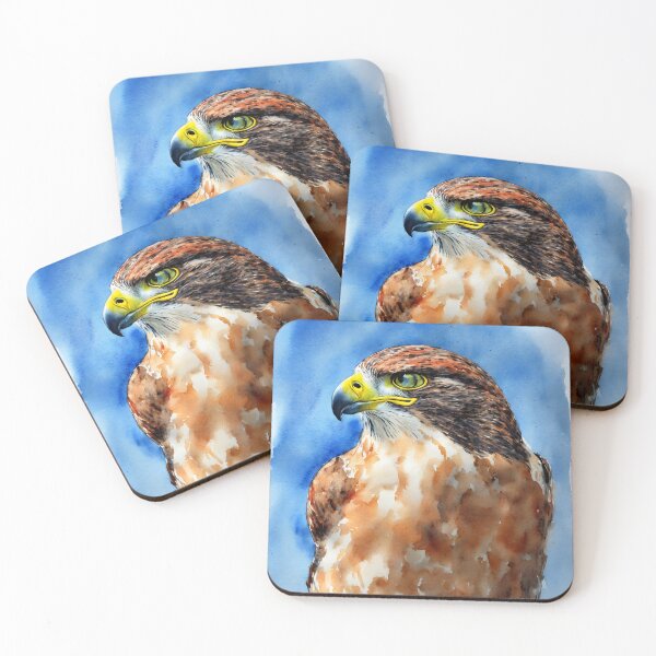 Artikelvorschau, Falcon highly detailed watercolor painting entworfen und verkauft von DrawItOnce.