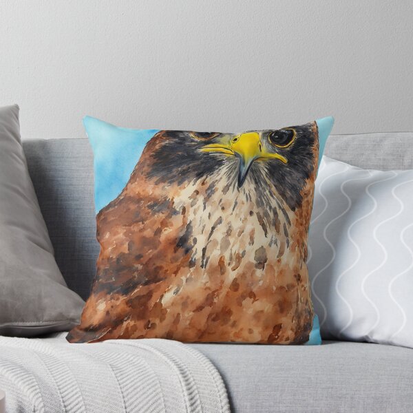 Artikelvorschau, Falcon highly detailed watercolor painting entworfen und verkauft von DrawItOnce.