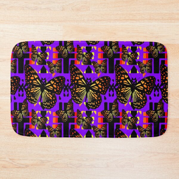 Item preview, Purple  / Black / Fire Color  Native Butterfly Blanket Print  designed and sold by JMWCD.
