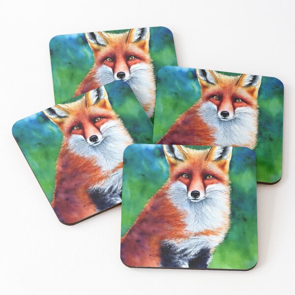 Artikelvorschau, Fox highly detailed watercolor painting entworfen und verkauft von DrawItOnce.
