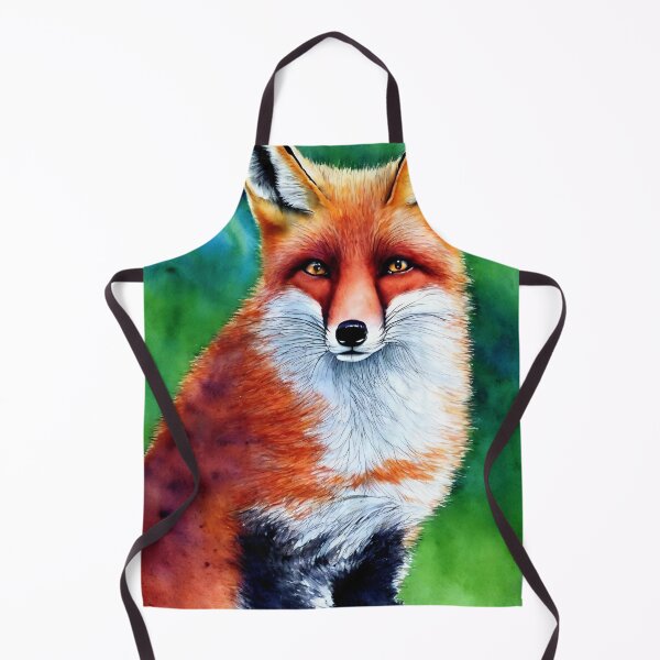 Artikelvorschau, Fox highly detailed watercolor painting entworfen und verkauft von DrawItOnce.