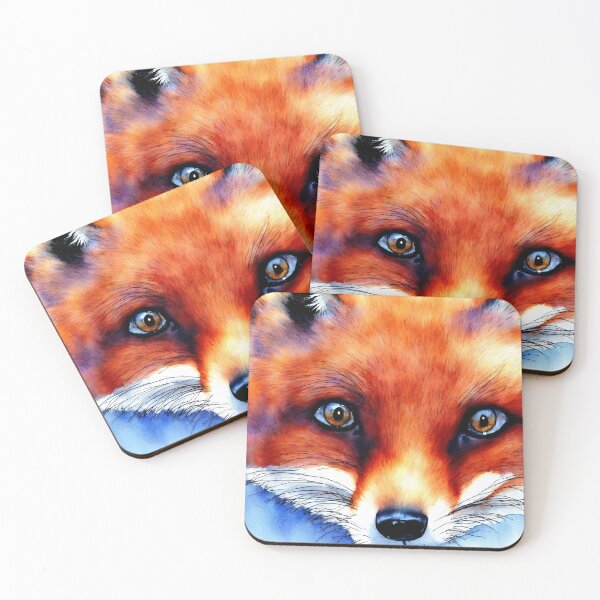 Artikelvorschau, Fox highly detailed watercolor painting entworfen und verkauft von DrawItOnce.