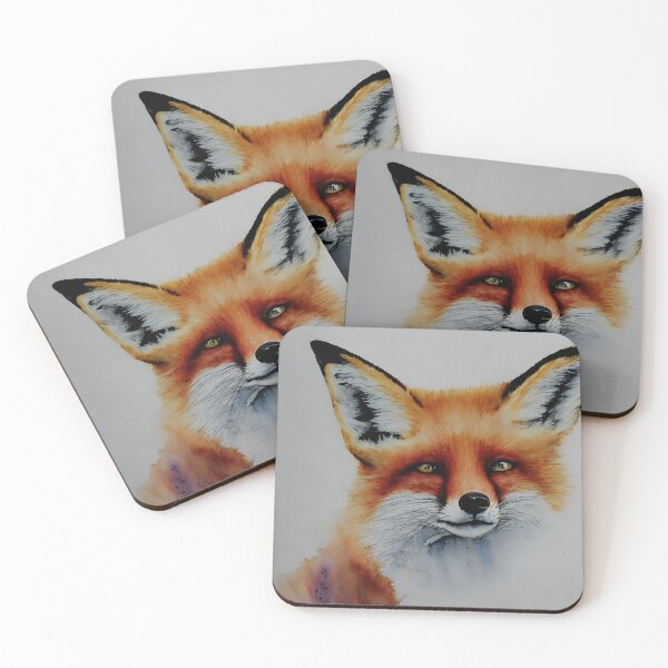 Item preview, Fox highly detailed watercolor painting designed and sold by DrawItOnce.