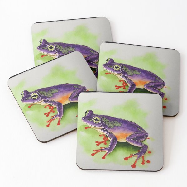 Artikelvorschau, Frog highly detailed watercolor painting entworfen und verkauft von DrawItOnce.