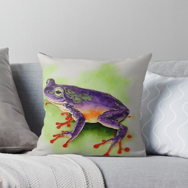 Artikelvorschau, Frog highly detailed watercolor painting entworfen und verkauft von DrawItOnce.