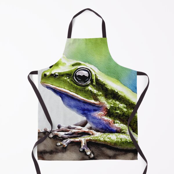 Artikelvorschau, Frog highly detailed watercolor painting entworfen und verkauft von DrawItOnce.