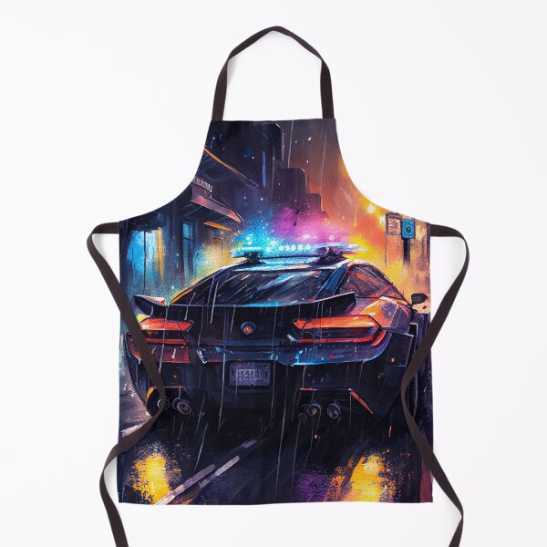 Item preview, Coche de policía SciFi - Midjourney designed and sold by BehindCoffee Co.