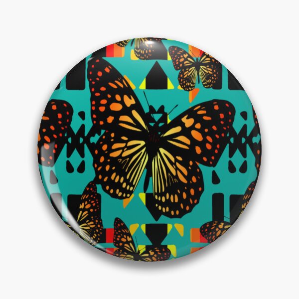 Item preview, Turquoise / Black / Fire Color  Native Butterfly Blanket Print  designed and sold by JMWCD.
