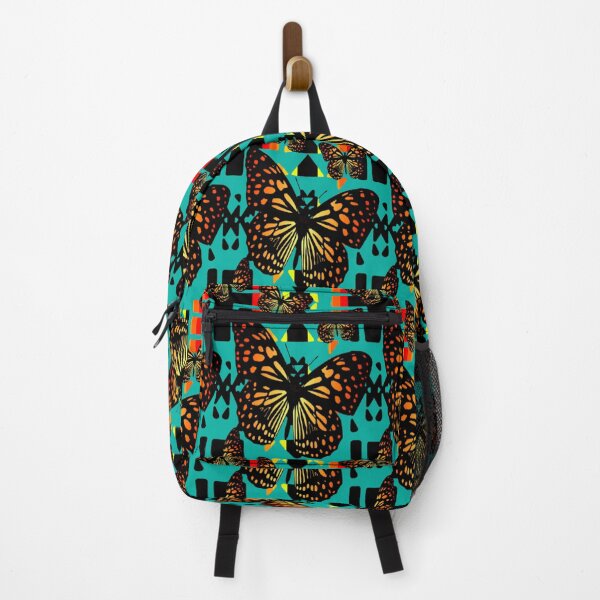 Item preview, Turquoise / Black / Fire Color Native Butterfly Blanket Print designed and sold by JMWCD.