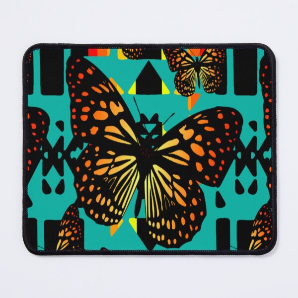Item preview, Turquoise / Black / Fire Color Native Butterfly Blanket Print designed and sold by JMWCD.