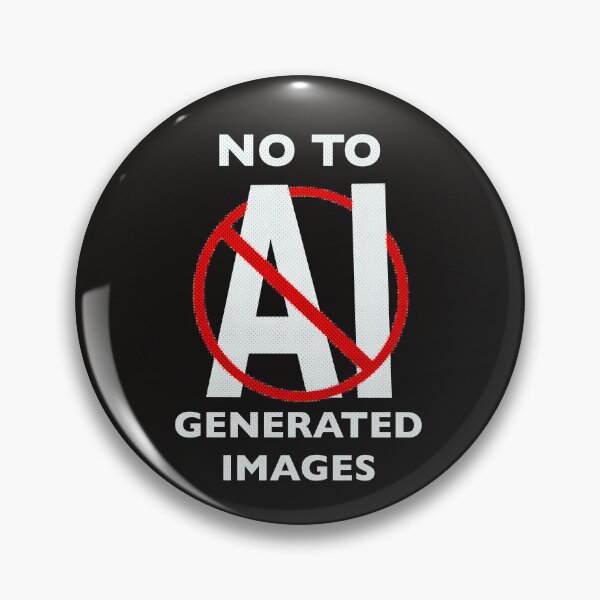 Item preview, No To AI Generated Images designed and sold by SirtuinShop.