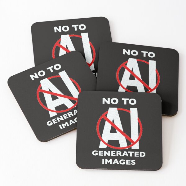 Item preview, No To AI Generated Images designed and sold by SirtuinShop.