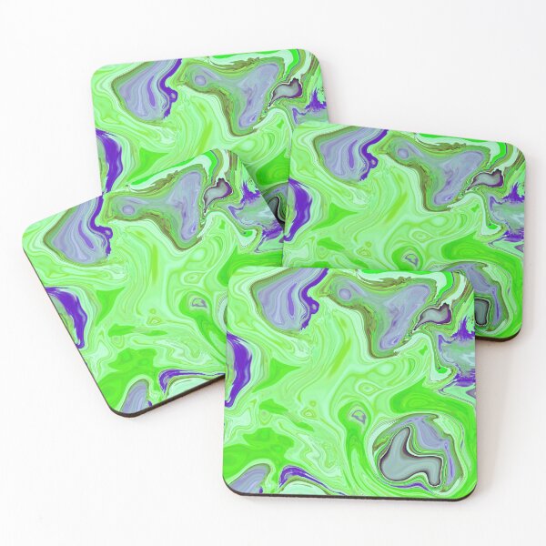 Item preview, Green Modern Swirly designed and sold by drape-island.